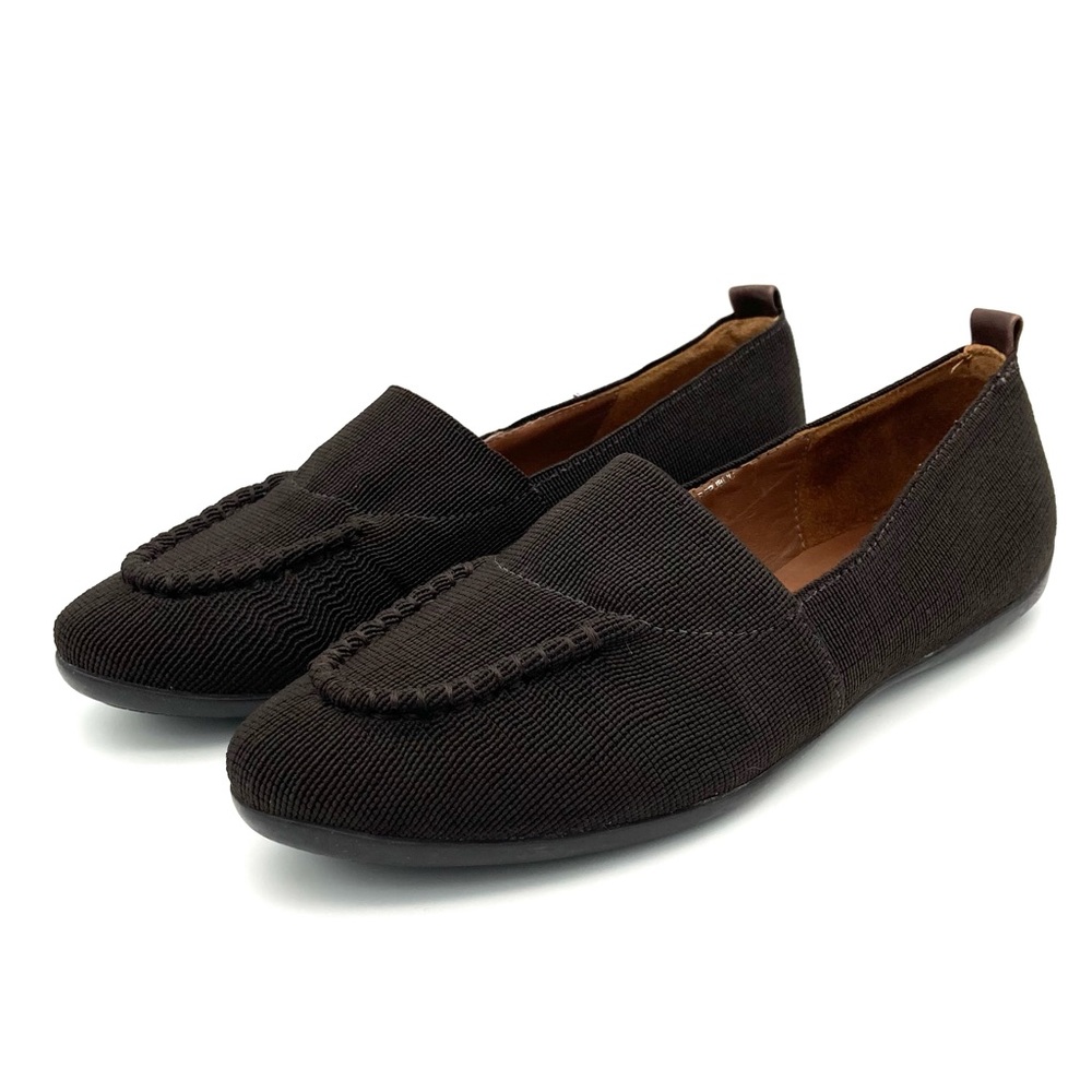 Donald J. Pliner Knit Loafers Women’s Size 8 Slip On Cushioned Comfort Brown